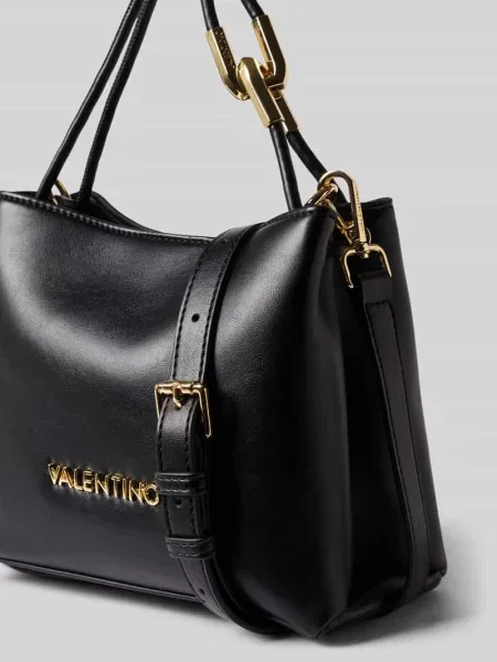 Torba na ramię z napisem z logo model FABLE RE' Valentino Bags czarna