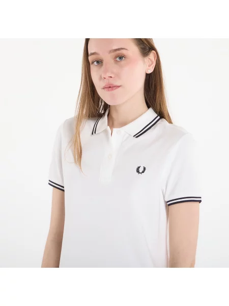 Φόρεμα FRED PERRY Twin Tipped Fred Perry Dress Snow White/ Navy 36 λευκό