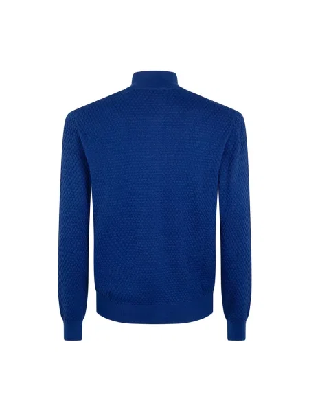 Dzianinowy sweter Gran Sasso niebieski