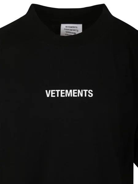 Koszulka dziecięca Vetements czarna