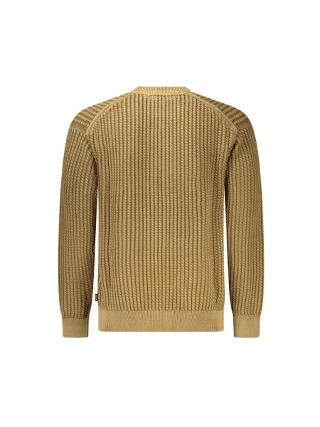 Sweter Hugo Boss brązowy