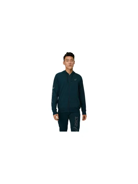 Asics Big Fz Hoodie Mężczyźni Bluzy i bluzy z kapturem Asics Size: L niebieski