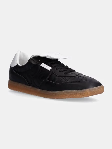 Кожени маратонки Steve Madden Eforma черно