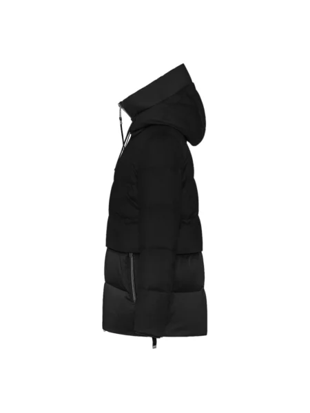 Krótka parka Duno czarna