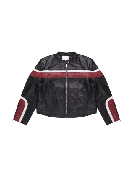 Kurtka skórzana Gestuz retro czarna