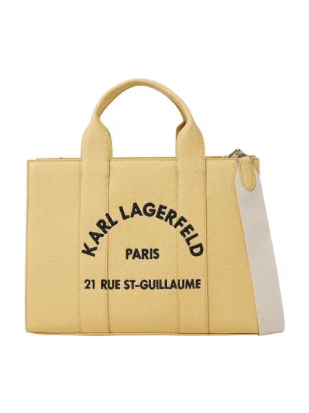 Karl Lagerfeld torebka tote z imitacji skóry K/RSG MD żółta