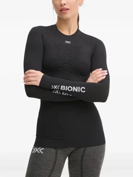 Top X-bionic cu imagine negru