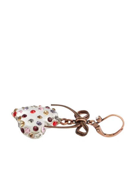 Betsey Johnson Náušnice bronzová / žltá / červená biela