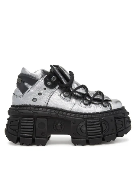 Botine NEW ROCK argintiu