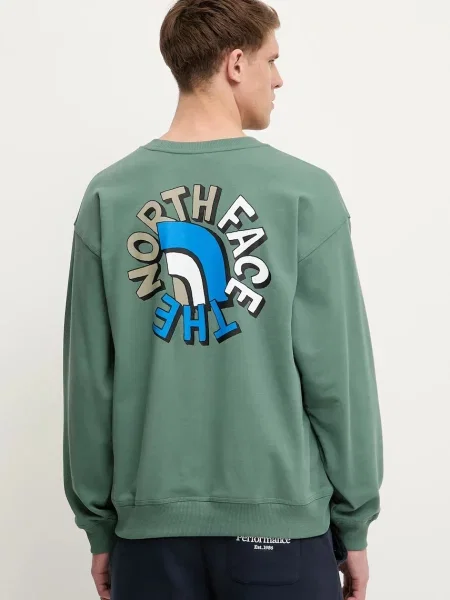 The North Face hanorac de Nuptse Oversized uni verde
