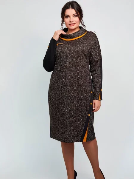 Сукня міді All Posa жовтий