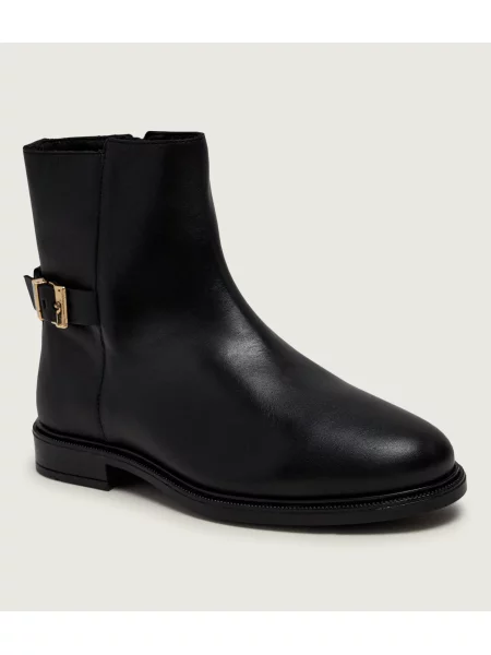 Tommy Hilfiger De piele botine negru