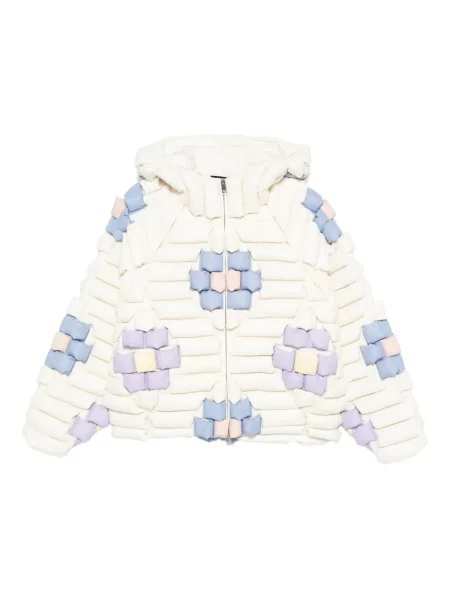 Geacă Raxxy cu model floral alb