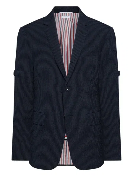 Sacou Thom Browne cu dungi albastru