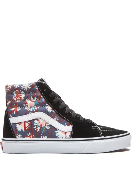 Sneakerși Vans cu model floral negru