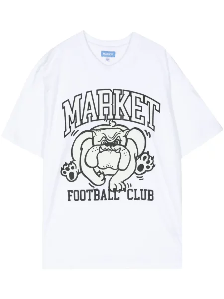 Tricou Market alb