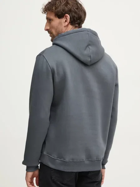 ALPHA INDUSTRIES Tréning póló sötétszürke / fehér szürke