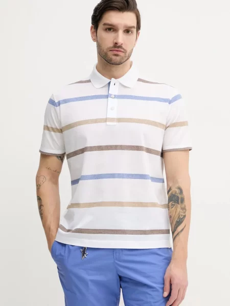 Polo majica Paul&Shark s uzorkom bijela