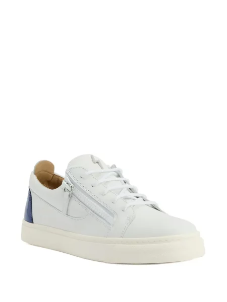 Sneakerși Giuseppe Zanotti Frankie din piele alb