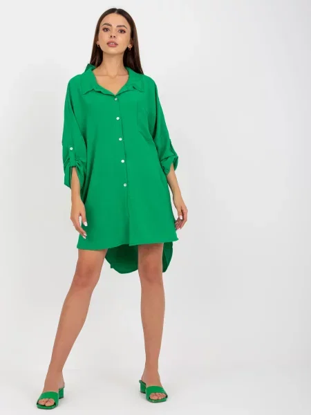 Rochie de zi Fashionhunters de costum verde