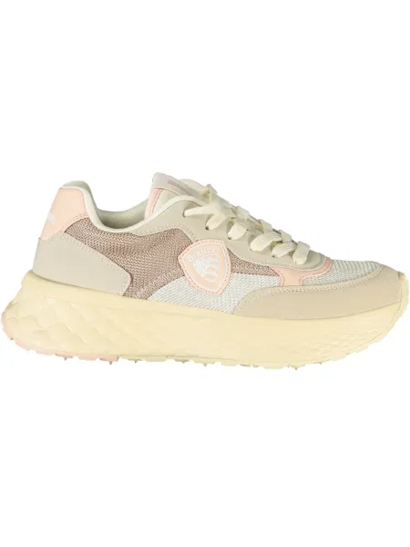 Blauer Sneakers bej