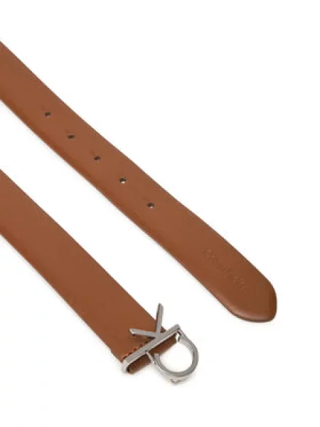 Calvin Klein Dámský Ck Buckle Belt hnědá