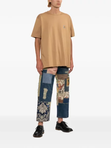 Tricou Junya Watanabe Man cu autograf maro