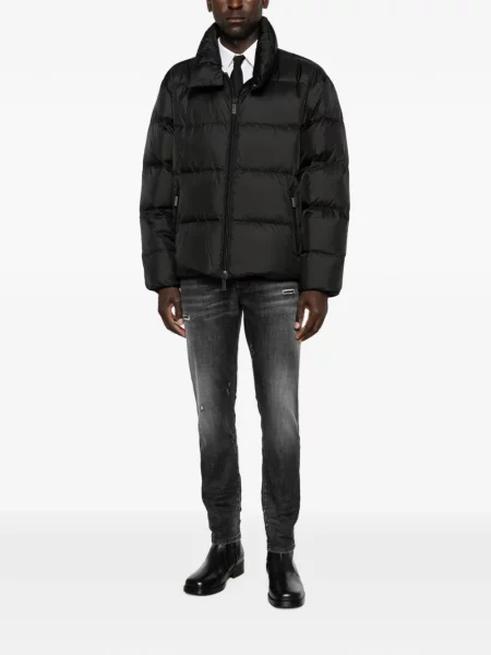Blugi Dsquared2 zdrențuiți negru