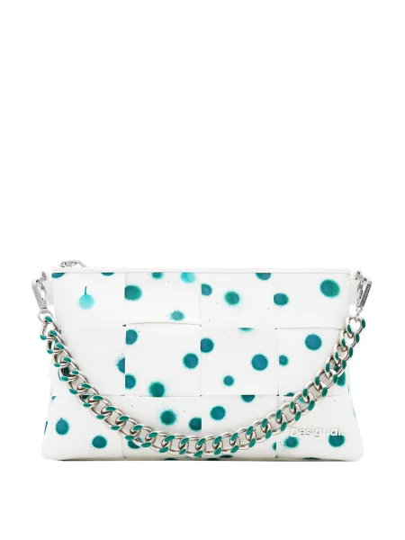Geanta crossbody Desigual alb