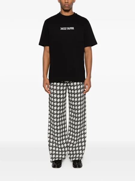 Tricou Daily Paper cu imagine negru