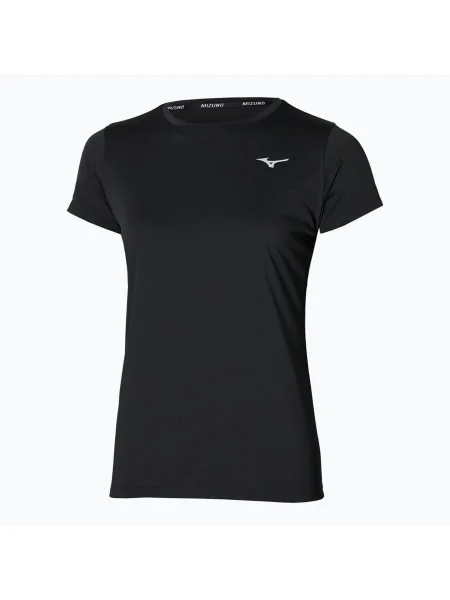 Női futó póló Mizuno Core Tee fekete. Méret: XL fekete