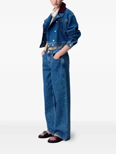 Proste jeansy Claudie Pierlot niebieskie