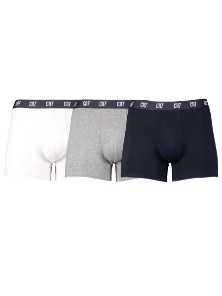 Pánske boxerky Basic Trunk 3 páry grey melange/white/navy biela