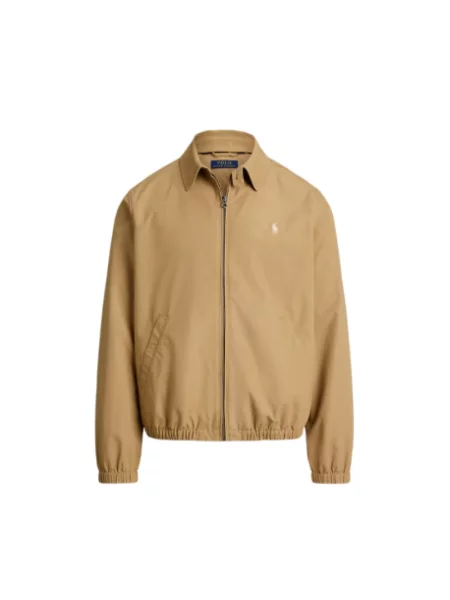 Kurtka blouson z czystej bawełny w kroju regular fit Polo Ralph Lauren brązowa