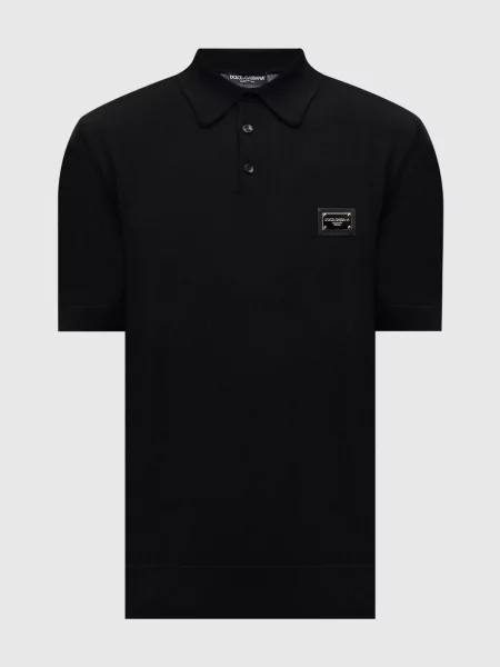Шерстяная футболка Dolce&gabbana черная