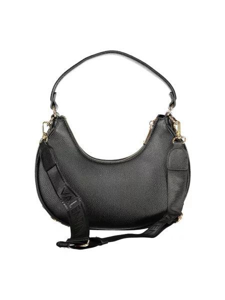 Lniana torebka crossbody Valentino Bags czarna