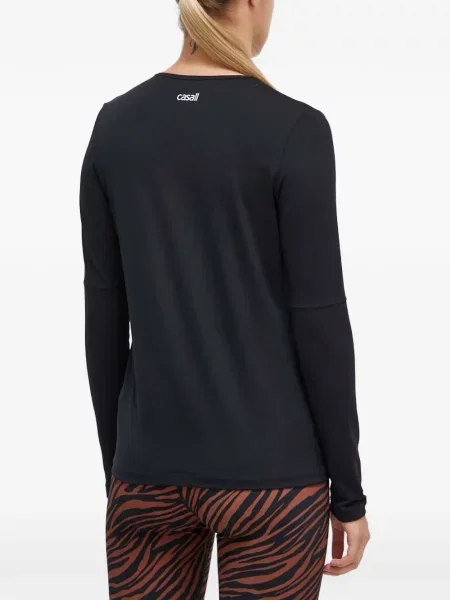 Lung tricou Casall plasă negru
