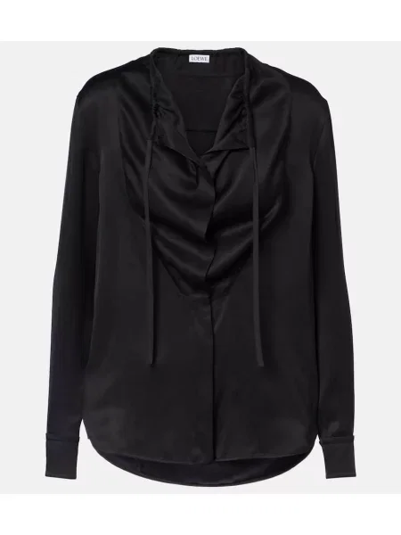 Bluză Loewe din satin negru