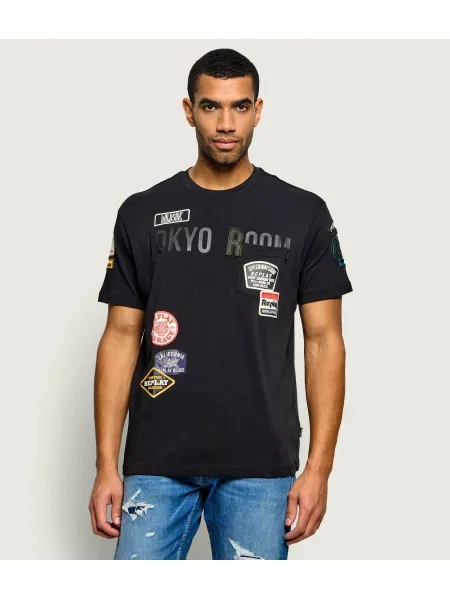 Replay Tricou | Relaxed fit negru