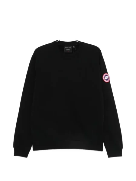 Pulover Canada Goose cu autograf negru