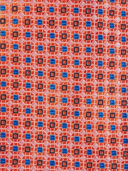 Cravată Kiton cu imprimeu geometric portocaliu