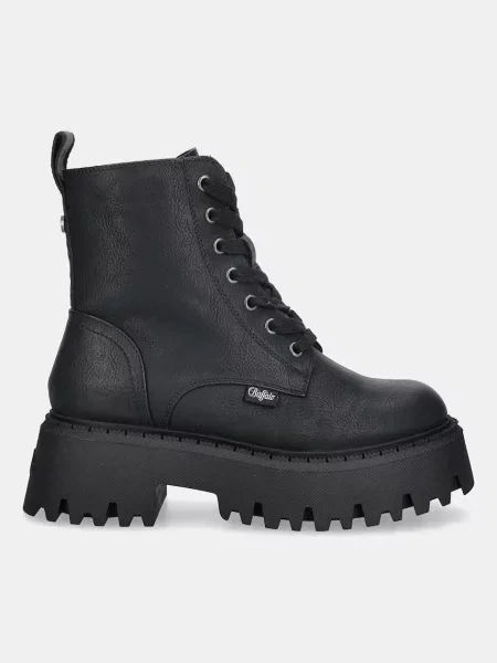 Buffalo workery Aspen Lace Up Warm na platformie lekko ocieplone czarny