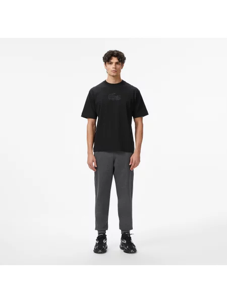 Lacoste Spodnie Dresowe Relaxed Fit Ciemnoszare szary