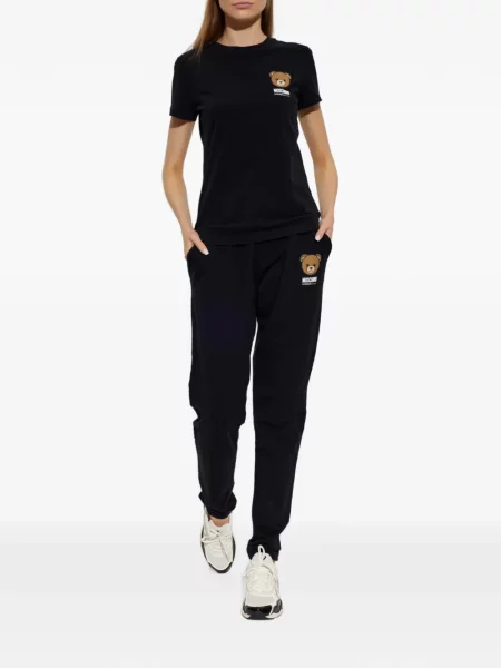 Ursuleț de pluș pantaloni Moschino alergare negru