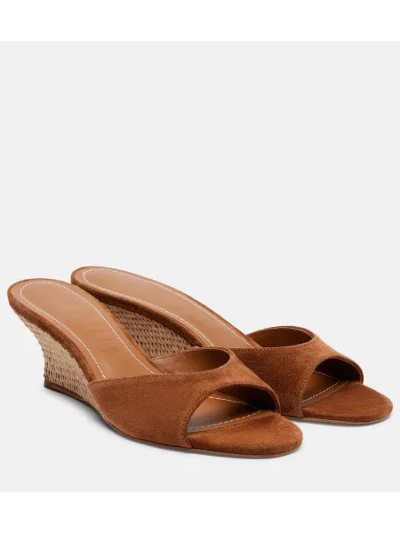 Sandale Staud din piele de căprioară maro