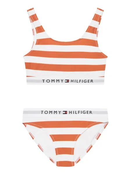 Jednodílné plavky Tommy Hilfiger oranžové