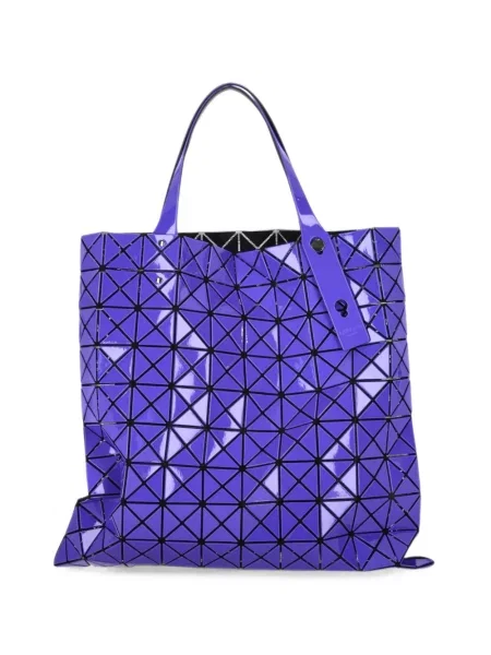 Geantă shopper Bao Bao Issey Miyake cu imprimeu geometric albastru