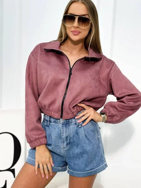 Bluza Kesi zamszowa różowa