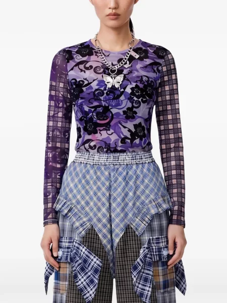 Tricou Chopova Lowena cu imagine violet