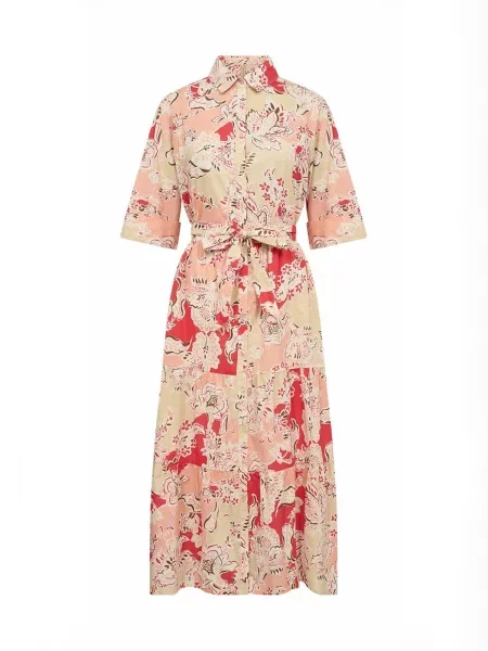Soyaconcept Rochie SC-FALDINE roșu